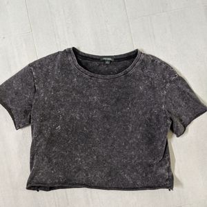 Acid Wash Crop Top